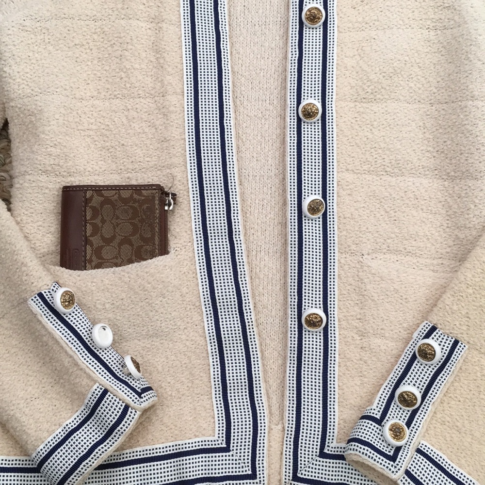 Vintage Adolfo wool sweater jacket - Picture 3 of 4
